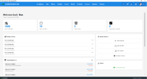 Recruitment CRM dashboard