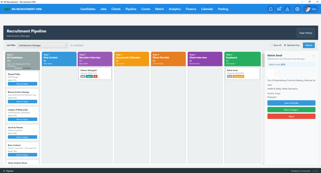 Recruitment CRM Software Review 2 Recruitment CRM pipeline